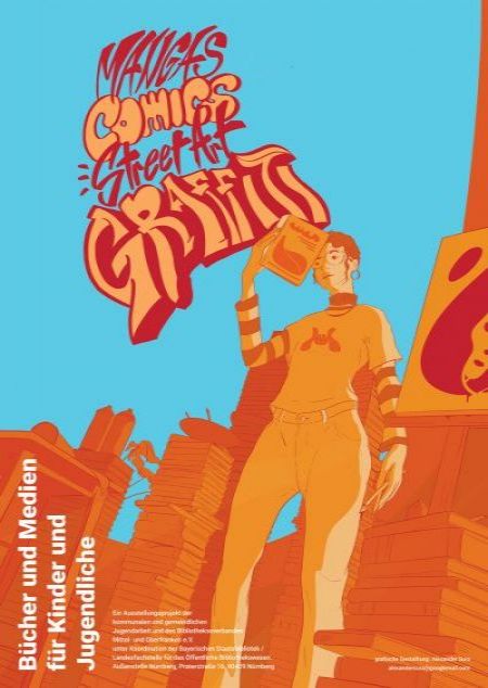 Wander-Buchausstellung „Mangas, Comics, Street Art, Graffiti“ (Grafik: Copyright Alexander Sura)